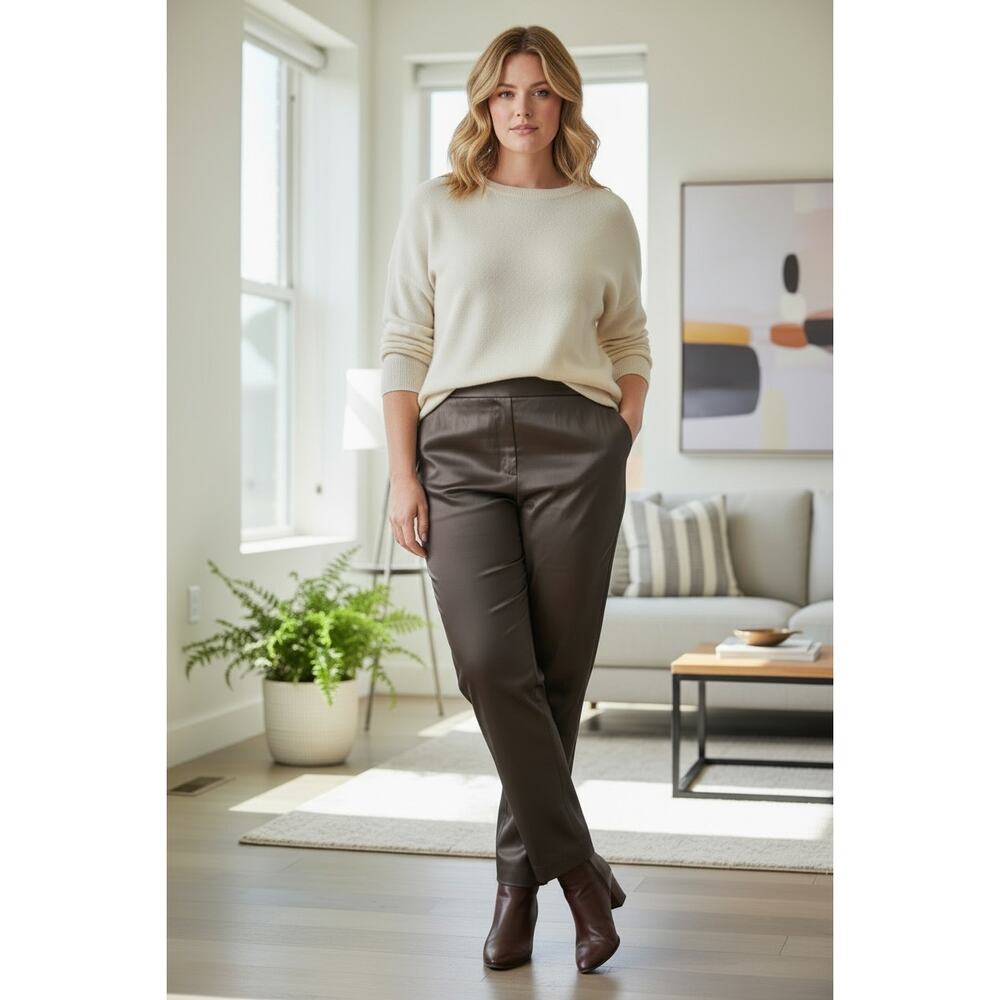 Lafayette 148 NY satin pants $398 Women’s 2X